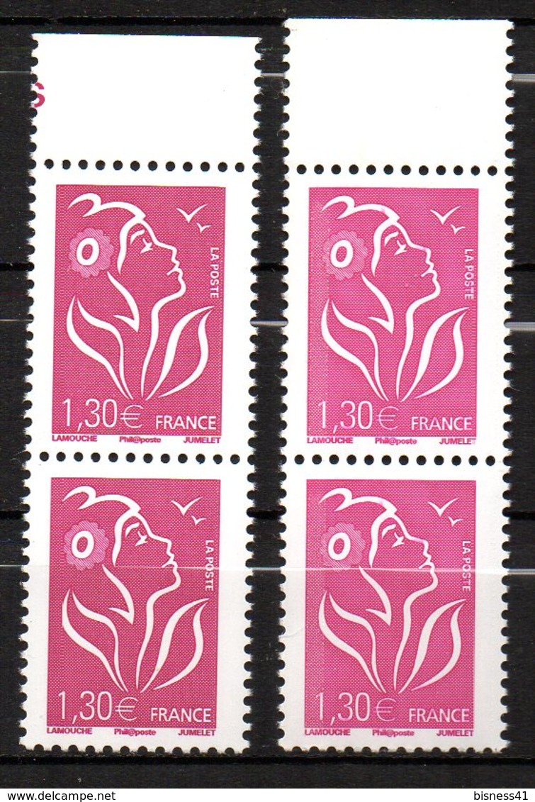 Col12 France Variété Marianne Lamouche  N° 3971 / 3965  Fuchsia  Clair Et Foncé Neuf XX MNH Luxe - Neufs