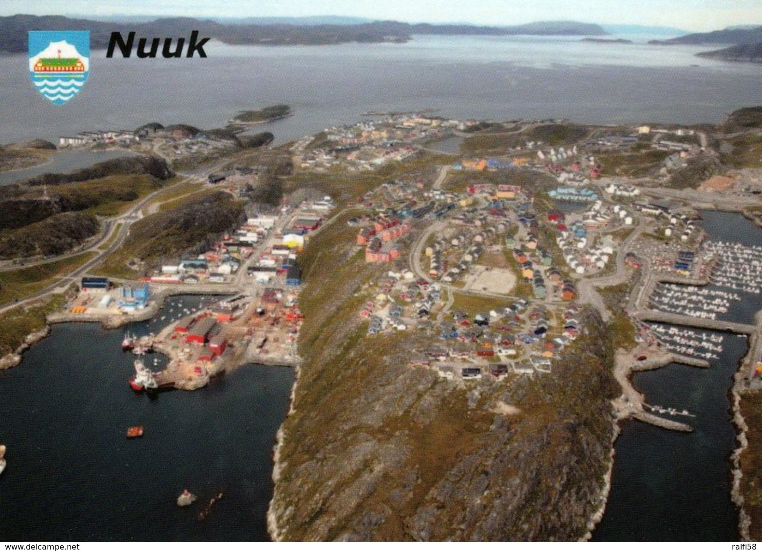 1 AK Grönland Greenland * Blick Auf Die Hauptstadt Nuuk - Luftbildaufnahme * - Grönland