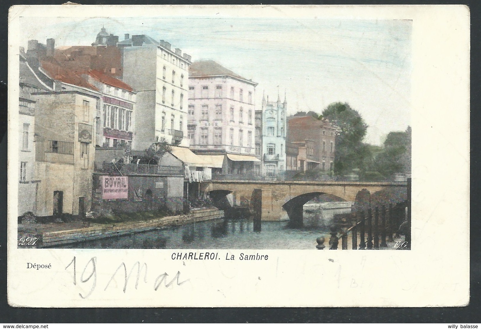 +++ CPA - CHARLEROI - La Sambre - Couleur 1901 - Cachet Erquelinnes Liège  // - Charleroi