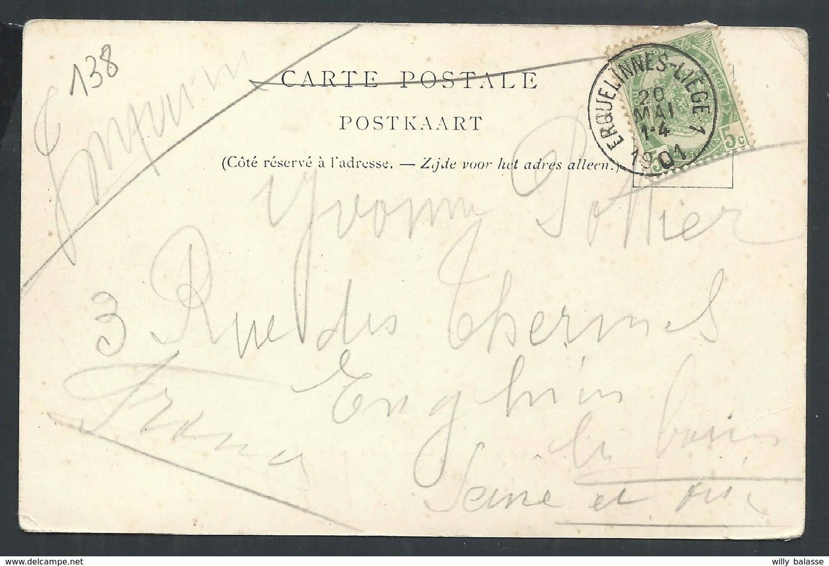 +++ CPA - CHARLEROI - La Sambre - Couleur 1901 - Cachet Erquelinnes Liège  // - Charleroi