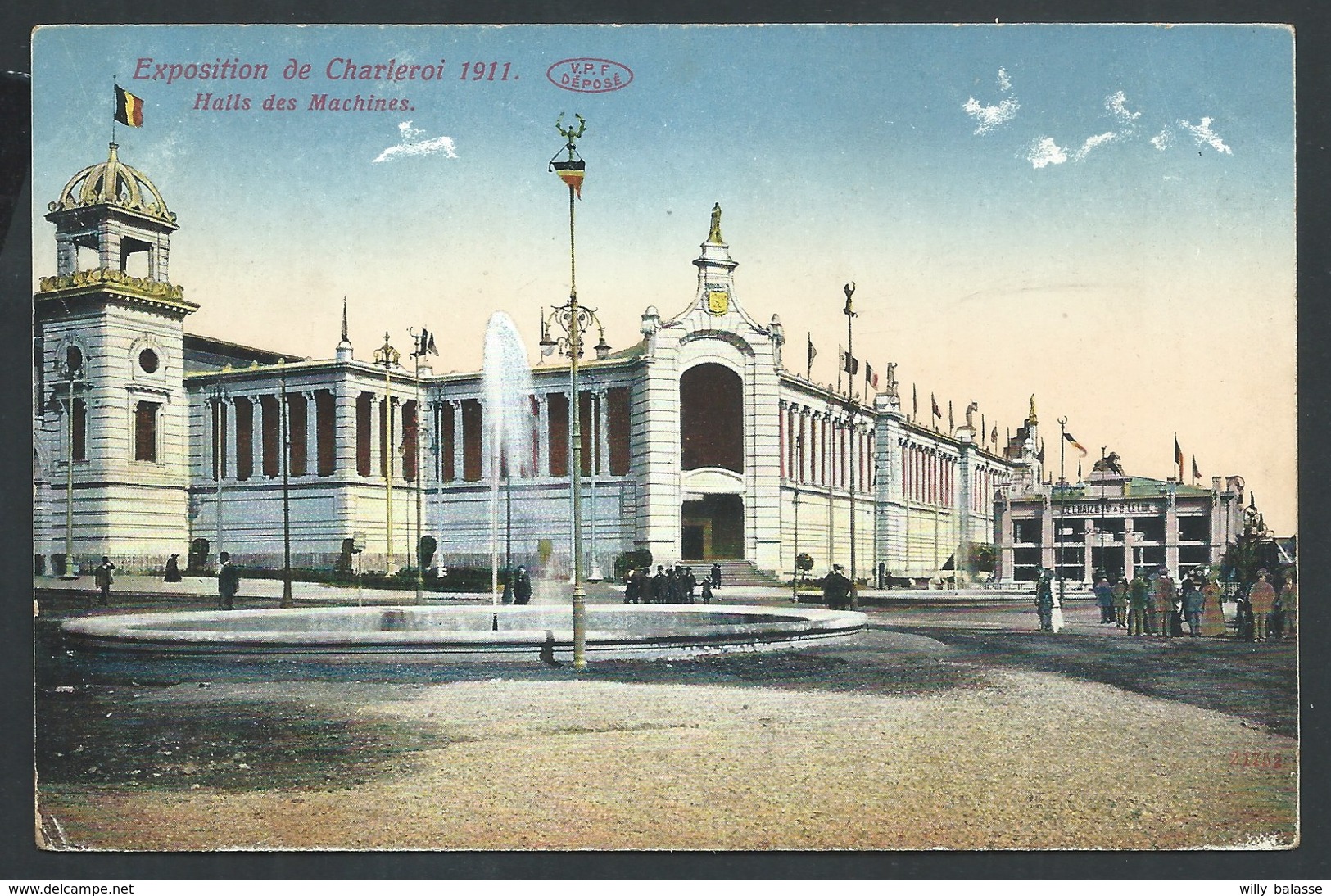+++ CPA - Exposition De CHARLEROI 1911 - Halls Des Machines  // - Charleroi