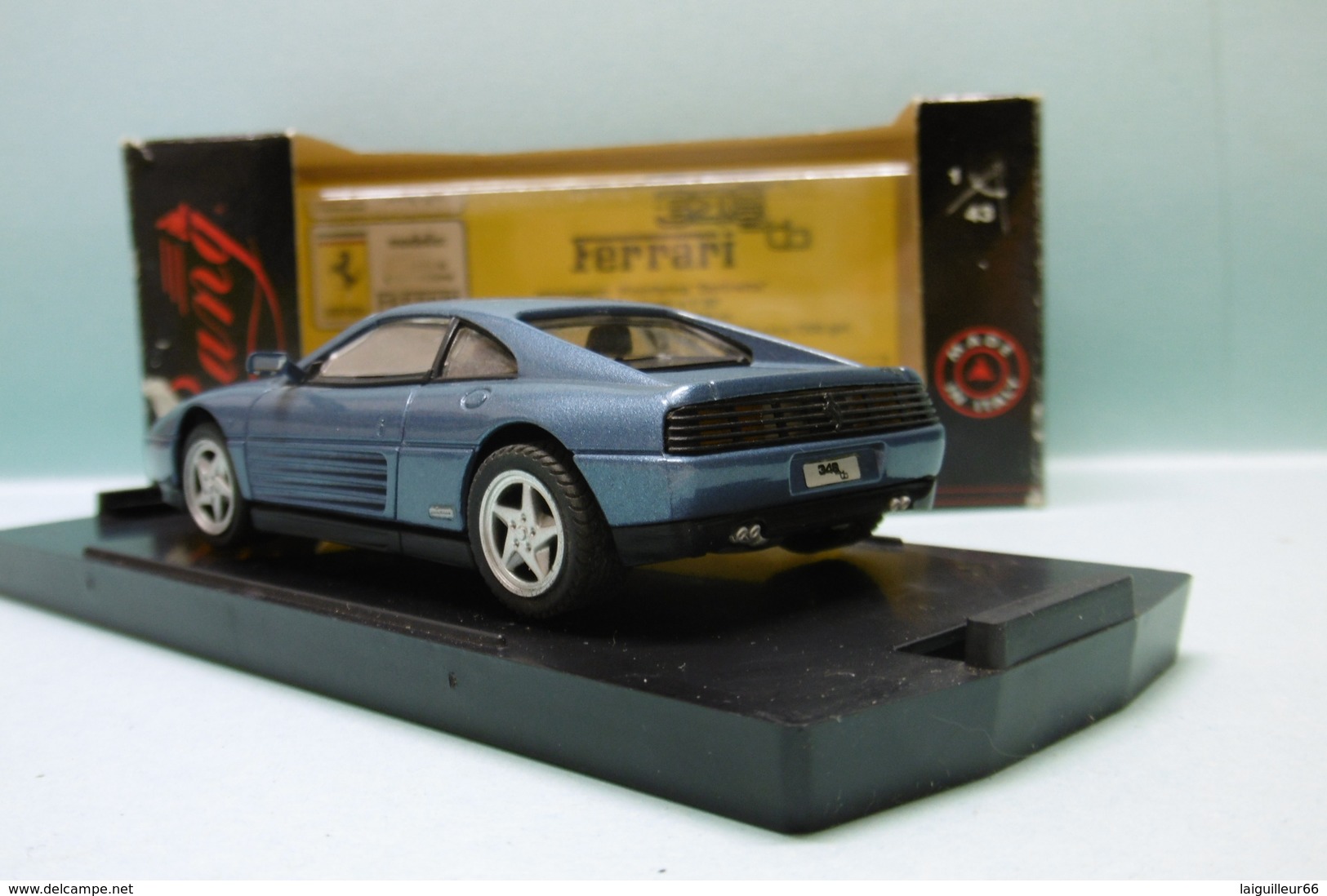 Bang - FERRARI 348 TB STRADALE Bleu Métallisé Réf. 8004 BO 1/43 - Bang