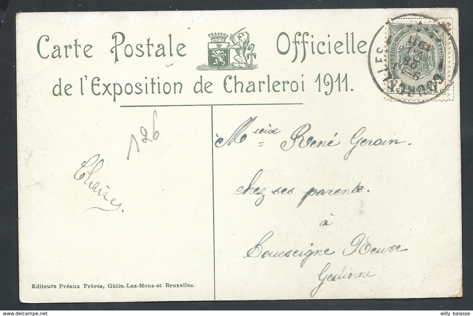 +++ CPA - Exposition De CHARLEROI 1911 - Restaurant Le Faisan Doré   // - Charleroi