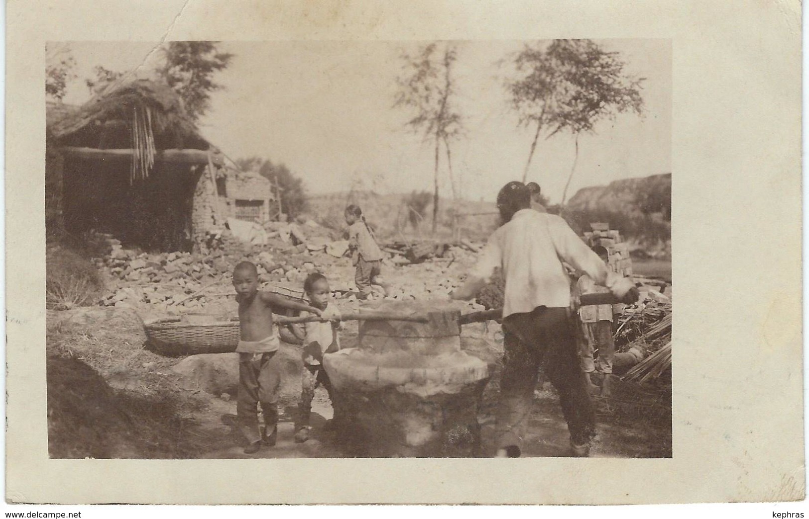 CHINE - CHINA -  Un Moulin à Farine Dans Les Environs De CHENGCHOW- Cachet De La Poste 1924 - Chine