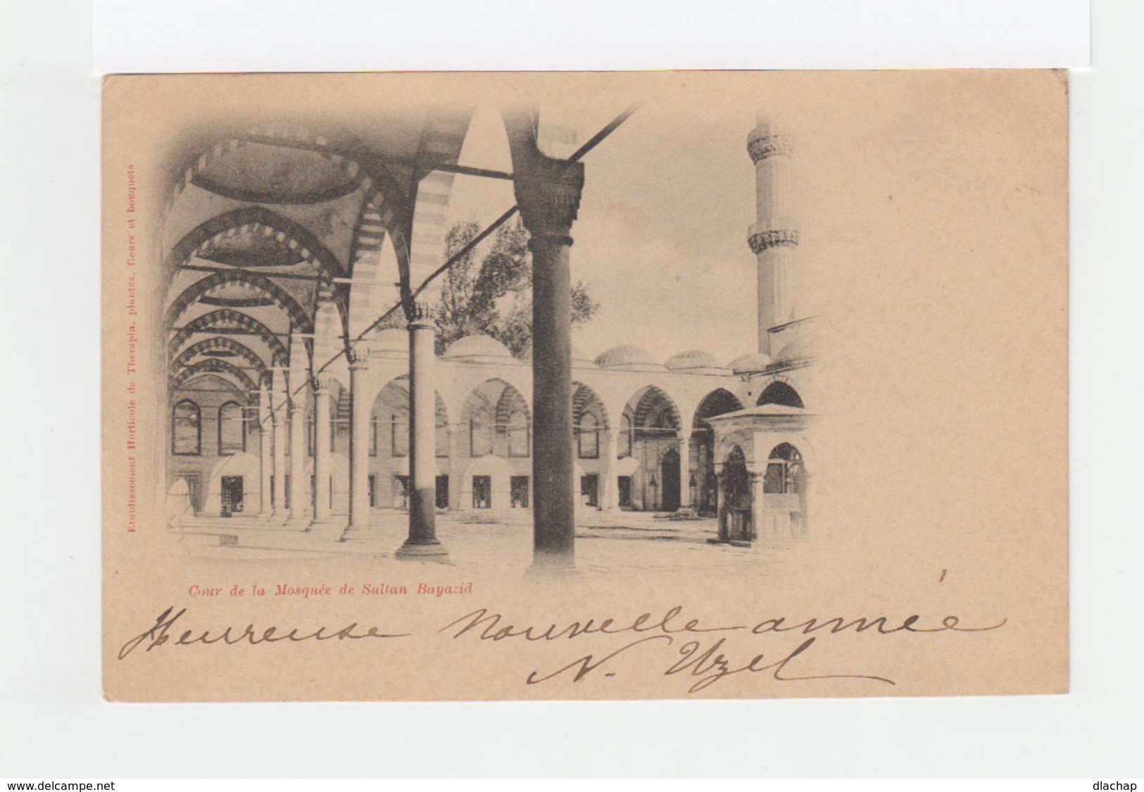 Sur Carte Postale Constantinople Type Sage 10 C. Noir Et Lilas. CAD Constantinople 1900. C. Destination St Péray. (1140x - Covers & Documents