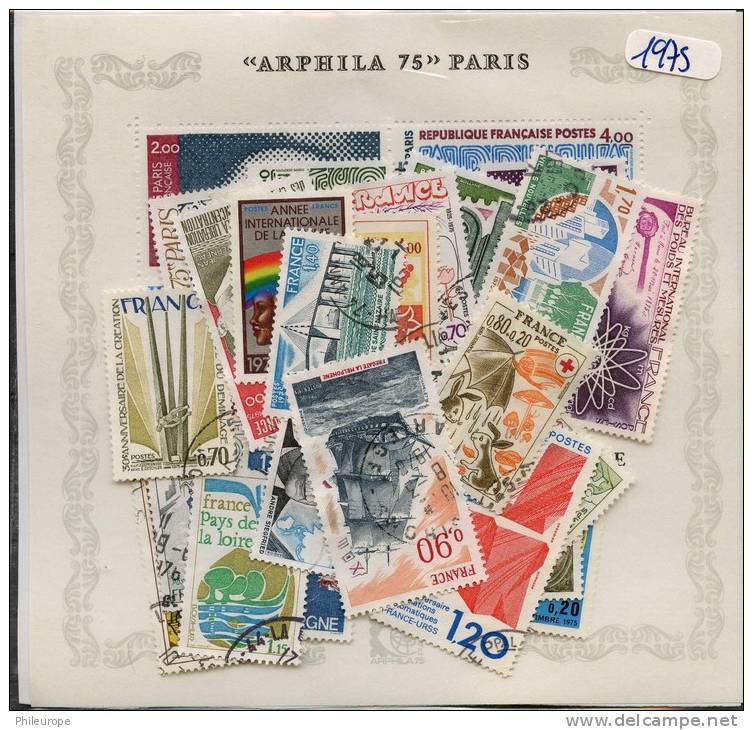 France  Années Completes (o) 1973 (46 Timbres) - 1970-1979