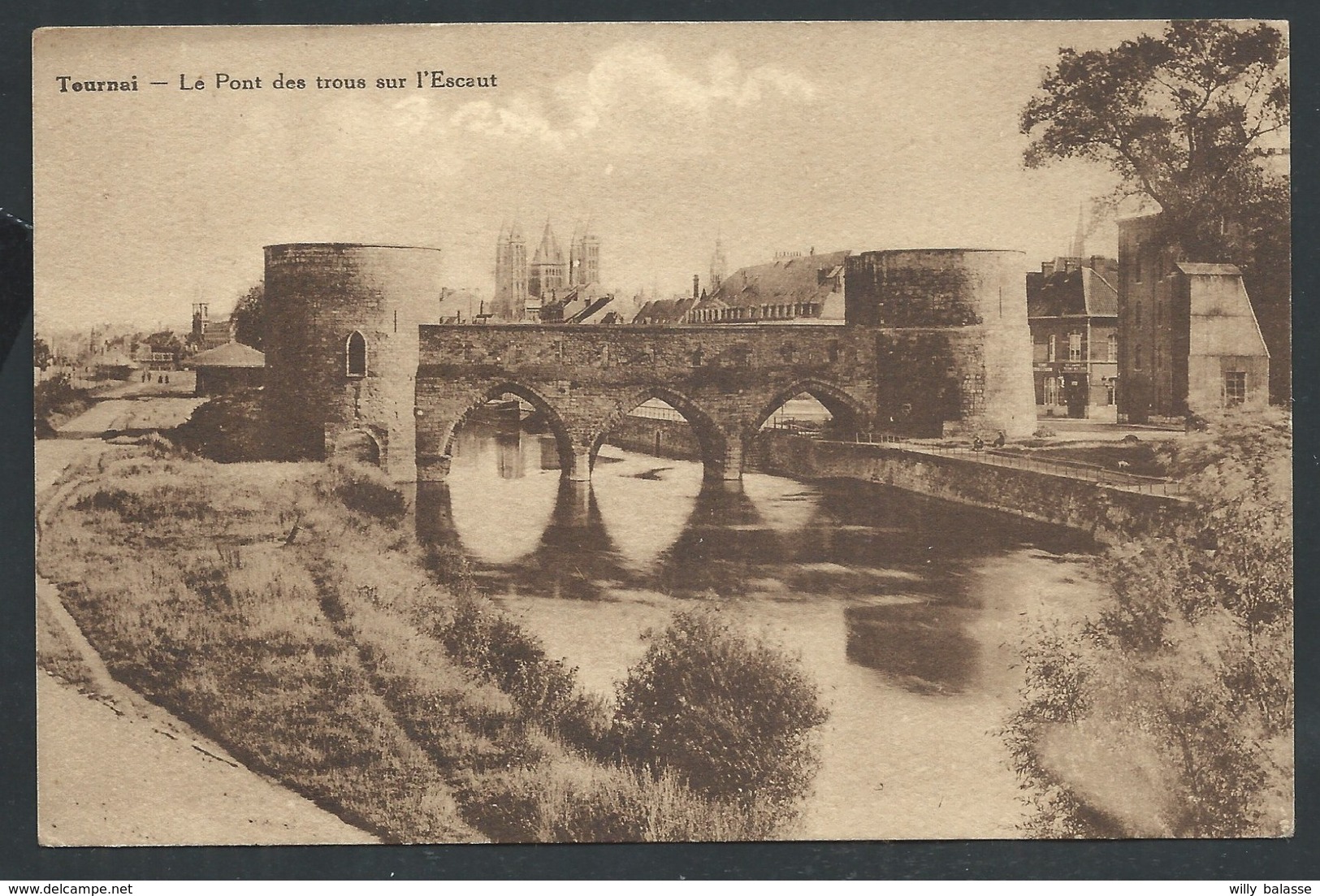 +++ CPA - TOURNAI - Le Pont Des Trous Sur L'Escaut   // - Doornik