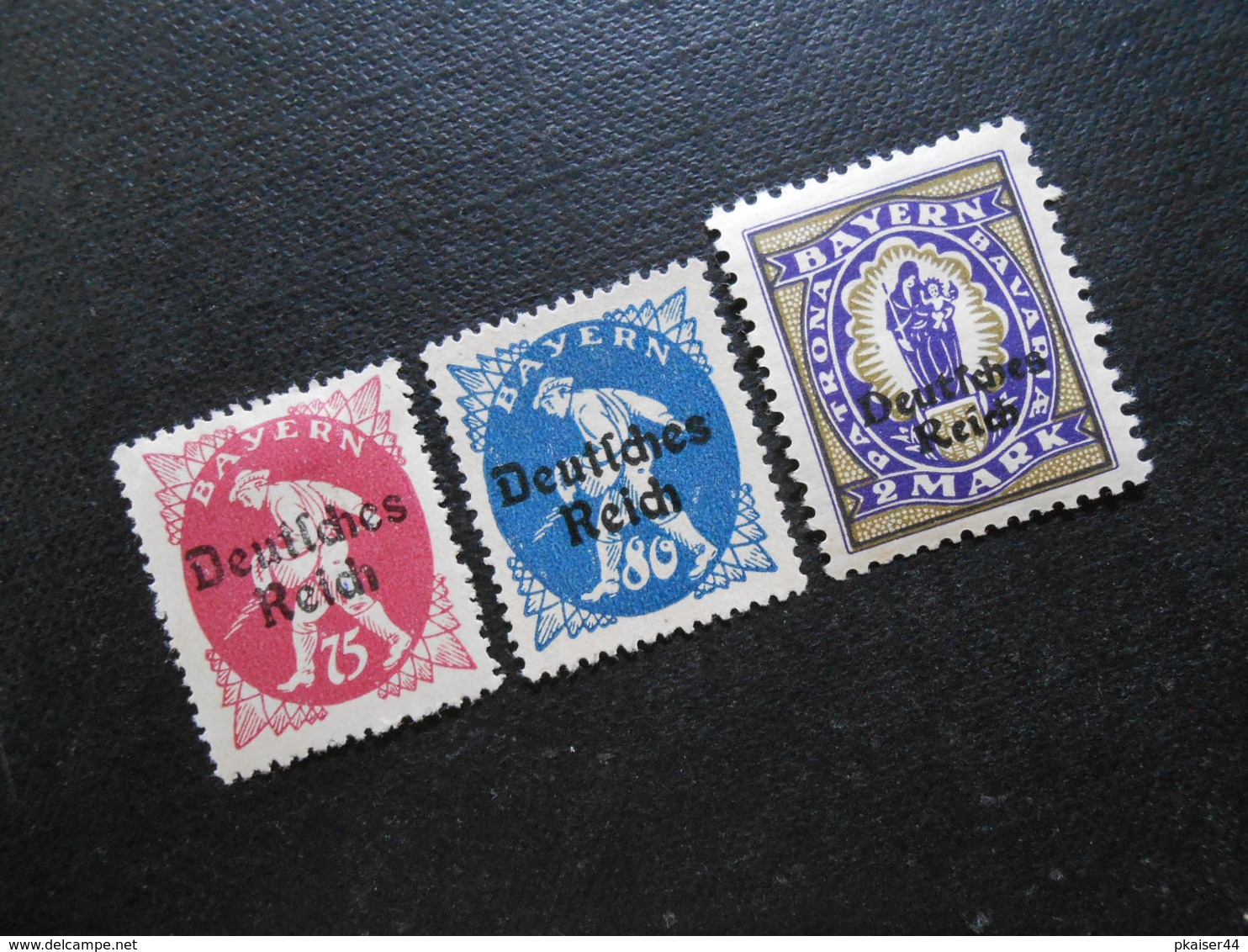 D.R.Mi 127*/128(*)/132** - 75/80Pf/2M - 1920 - Mi 5,00 € - Unused Stamps