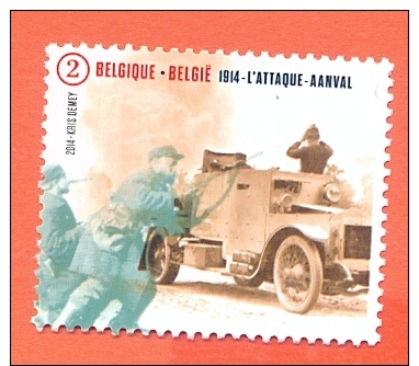 Belg. 2014 From Bloc  La Grande Guerre MNH / The Great War Automobile Minerva - Cars