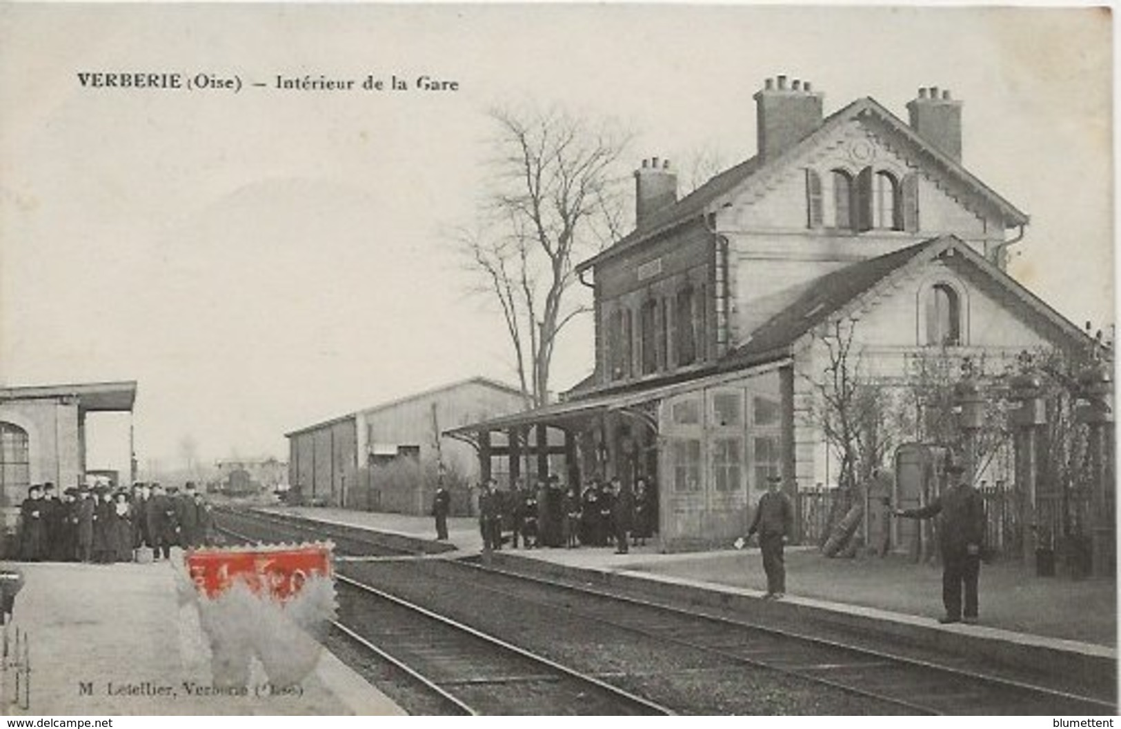 CPA - Chemin De Fer Gare VERBERIE 60 - Verberie