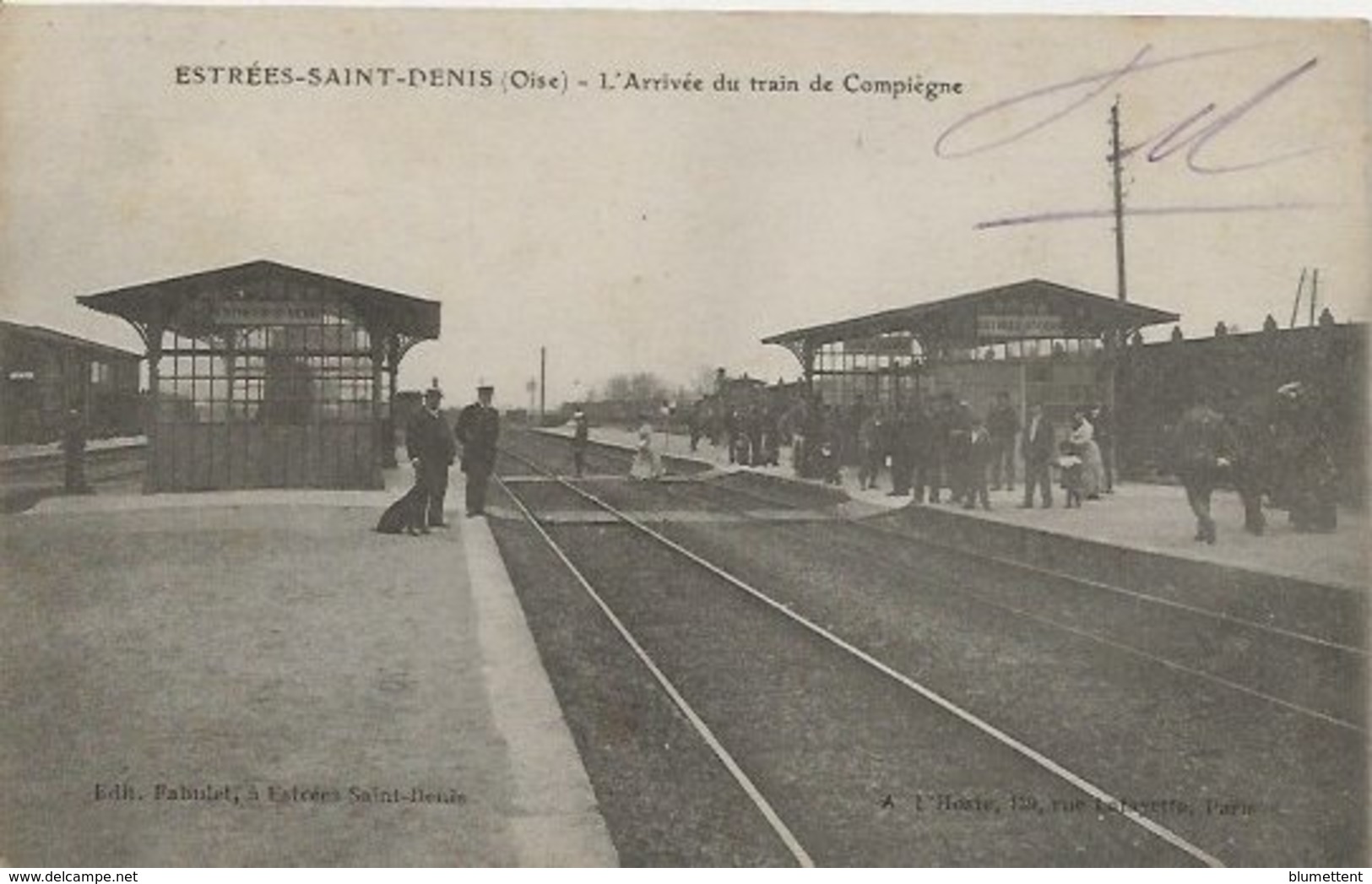 CPA - Chemin De Fer Gare ESTREES-SAINT-DENIS 60 - Estrees Saint Denis