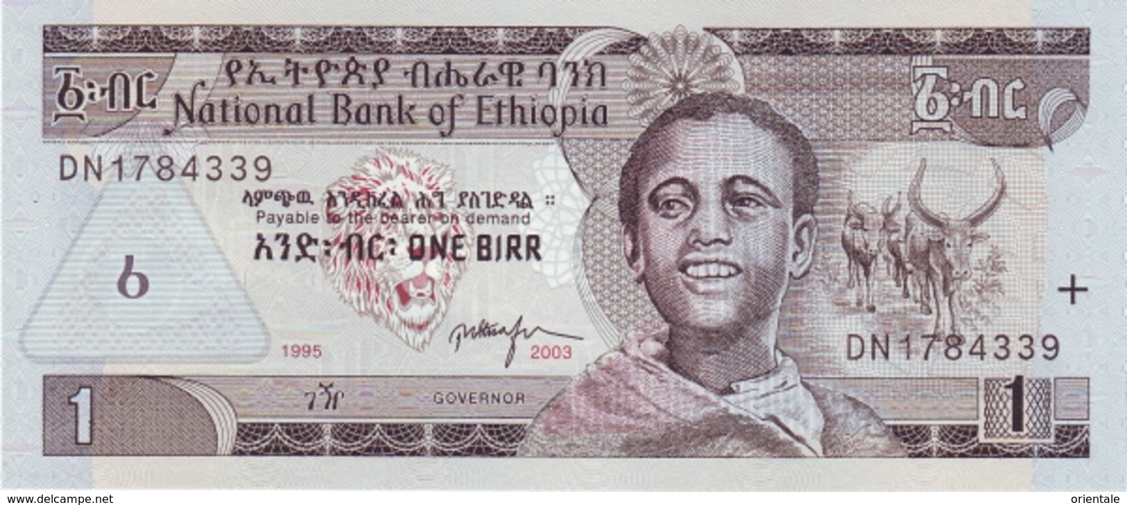 ETHIOPIA P. 46c 1 B 2003 UNC - Ethiopie