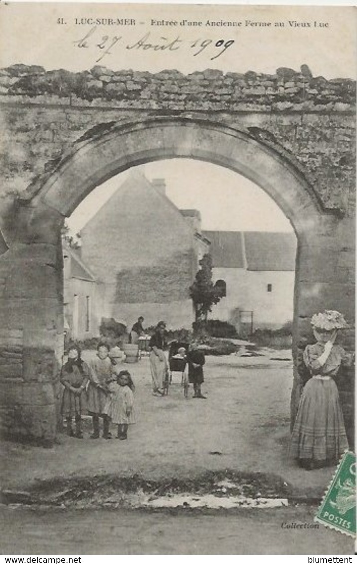 CPA 41 - Entrée D'une Ancienne Ferme Au Vieux Luc - LUC-SUR-MER 14 - Luc Sur Mer