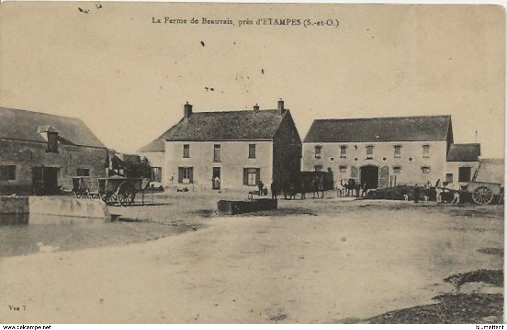 CPA La Ferme De Beauvais Près D'ETAMPES 91 - Etampes