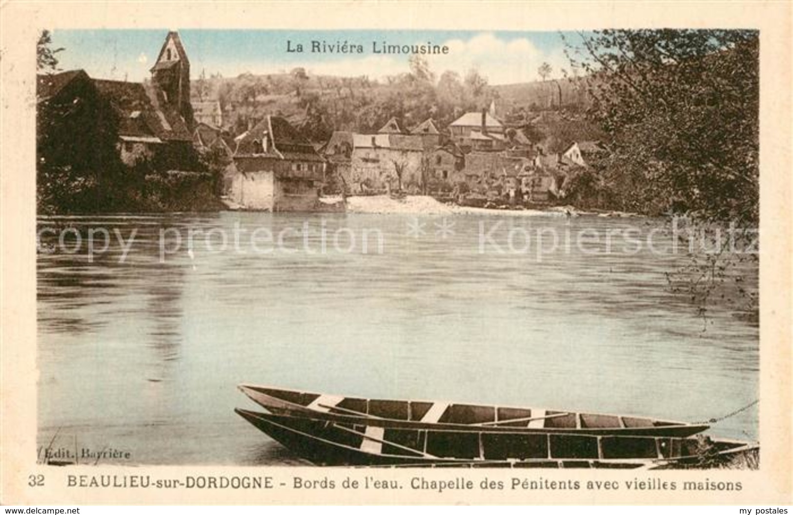 13497466 Beaulieu-sur-Dordogne Bords De L'eau Chapelle Des Pénitents Et Vieilles - Autres & Non Classés