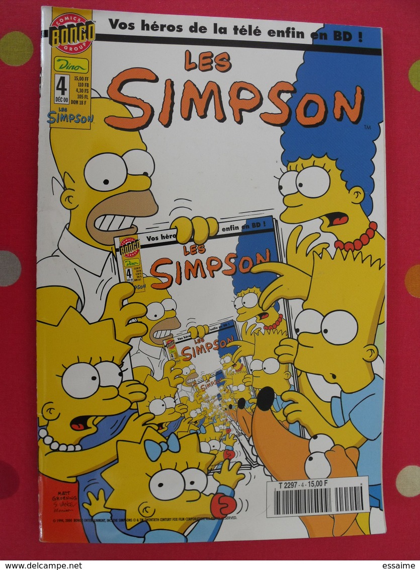 Lot De 6 Magazines BD Les Simpson + Cadeaux. Comix Bongo Group - Autre Magazines