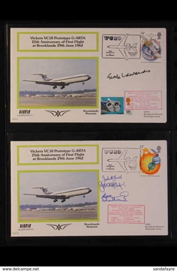 AEROPLANES 1985-9 Range Of "VAFA, Brooklands Museum" Covers Produced To Commemorate First Flights And Anniversaries Of H - Non Classés