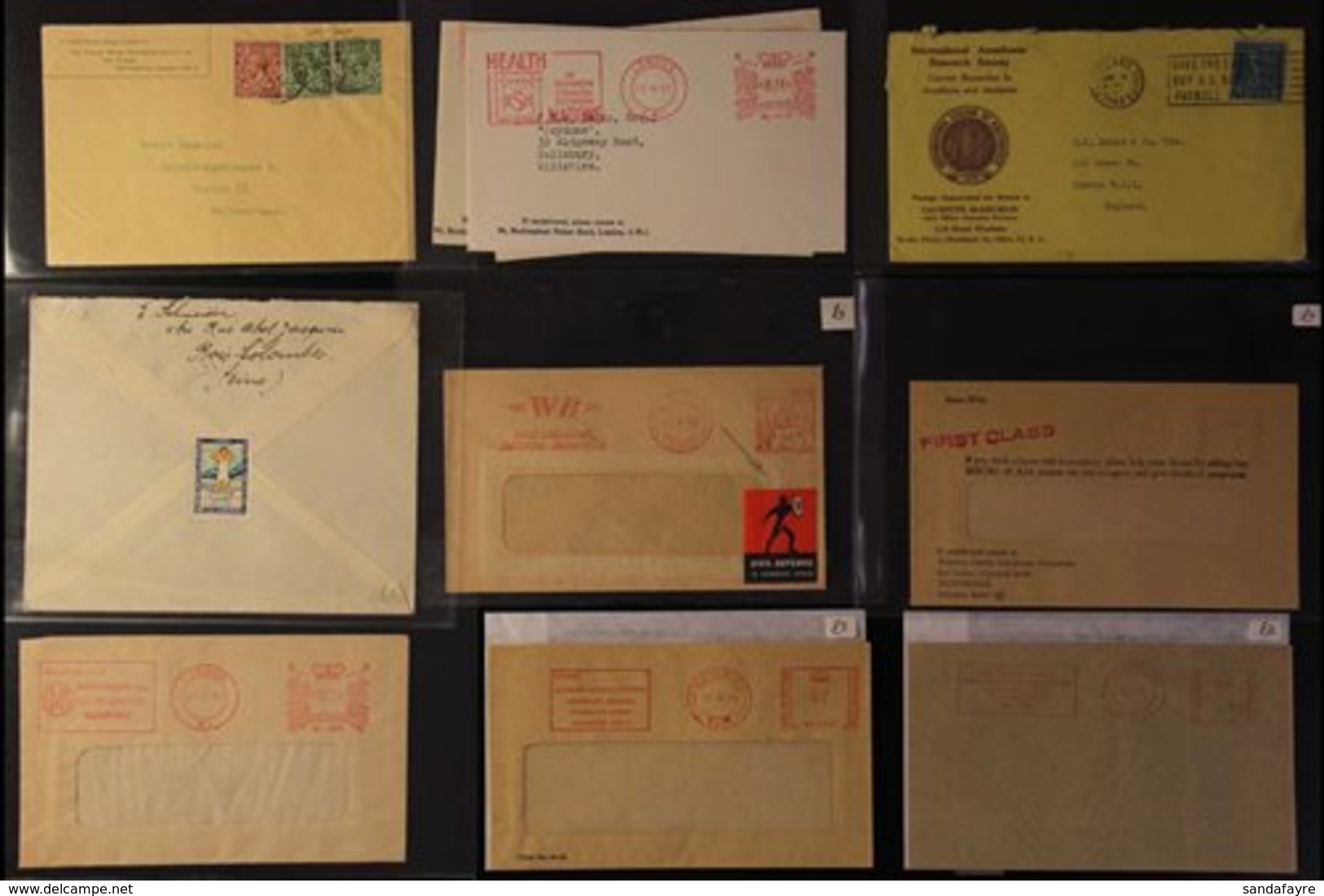 MEDICAL ADVERTISING ENVELOPES & METER MAIL All Related To A Medical Or Dental Theme, We See 1949 USA Env From "Internati - Unclassified