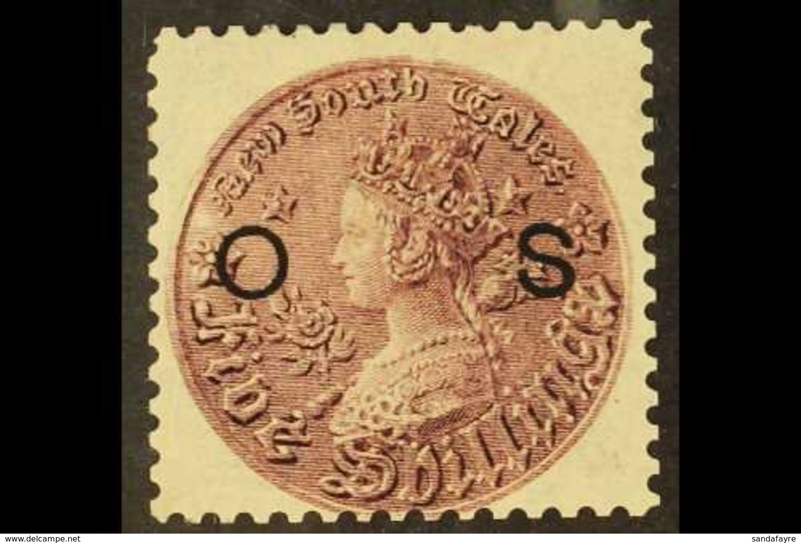 NEW SOUTH WALES OFFICIAL 1880-88 5s Rose-lilac "O S" Overprint, SG O18, Fine Mint, Lovely Fresh Colour. For More Images, - Other & Unclassified