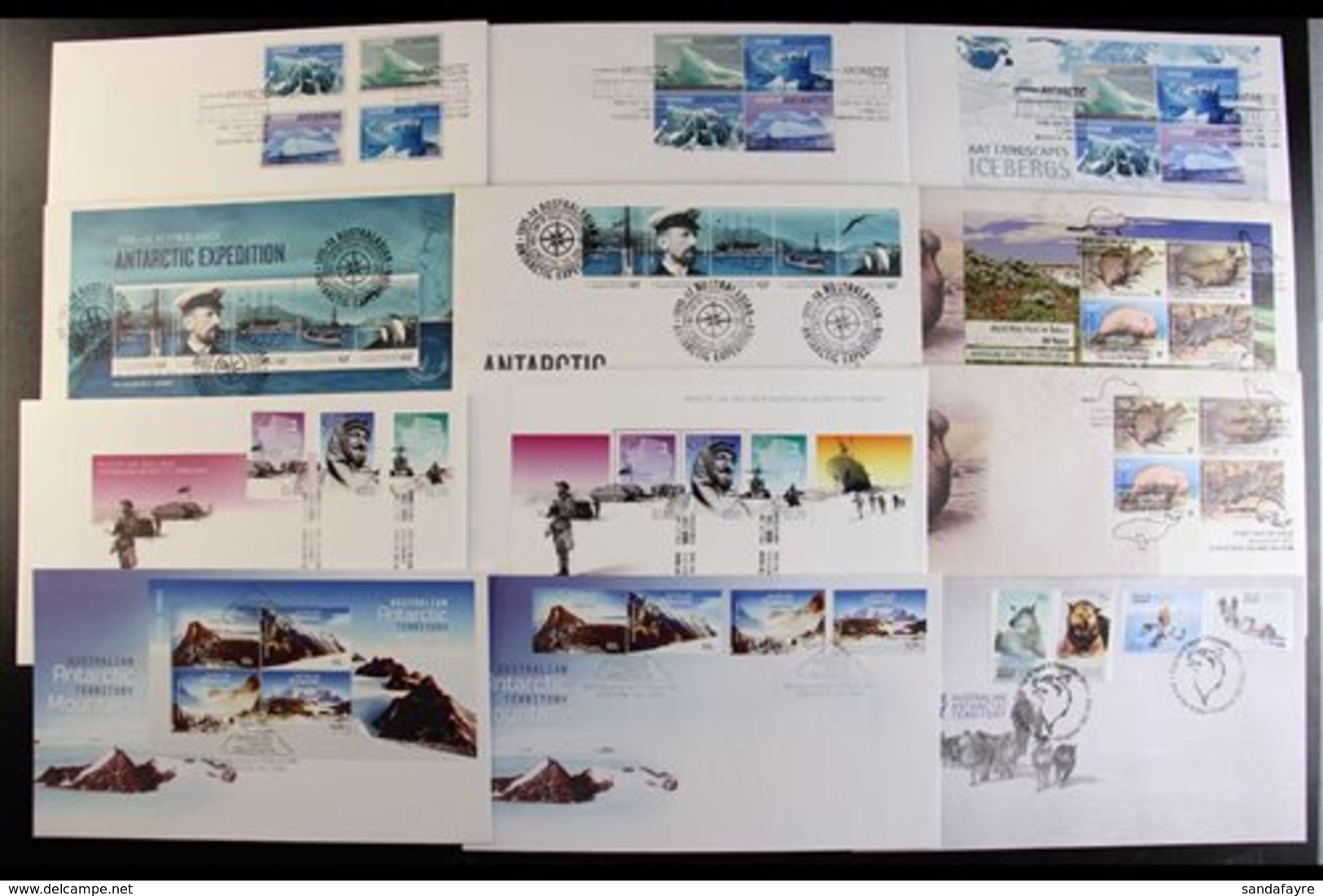2011-2014 FIRST DAY COVERS All Different Illustrated Unaddressed Fdc's, Inc 2011 Icebergs Both Sets & M/s, 2011 Centenar - Autres & Non Classés