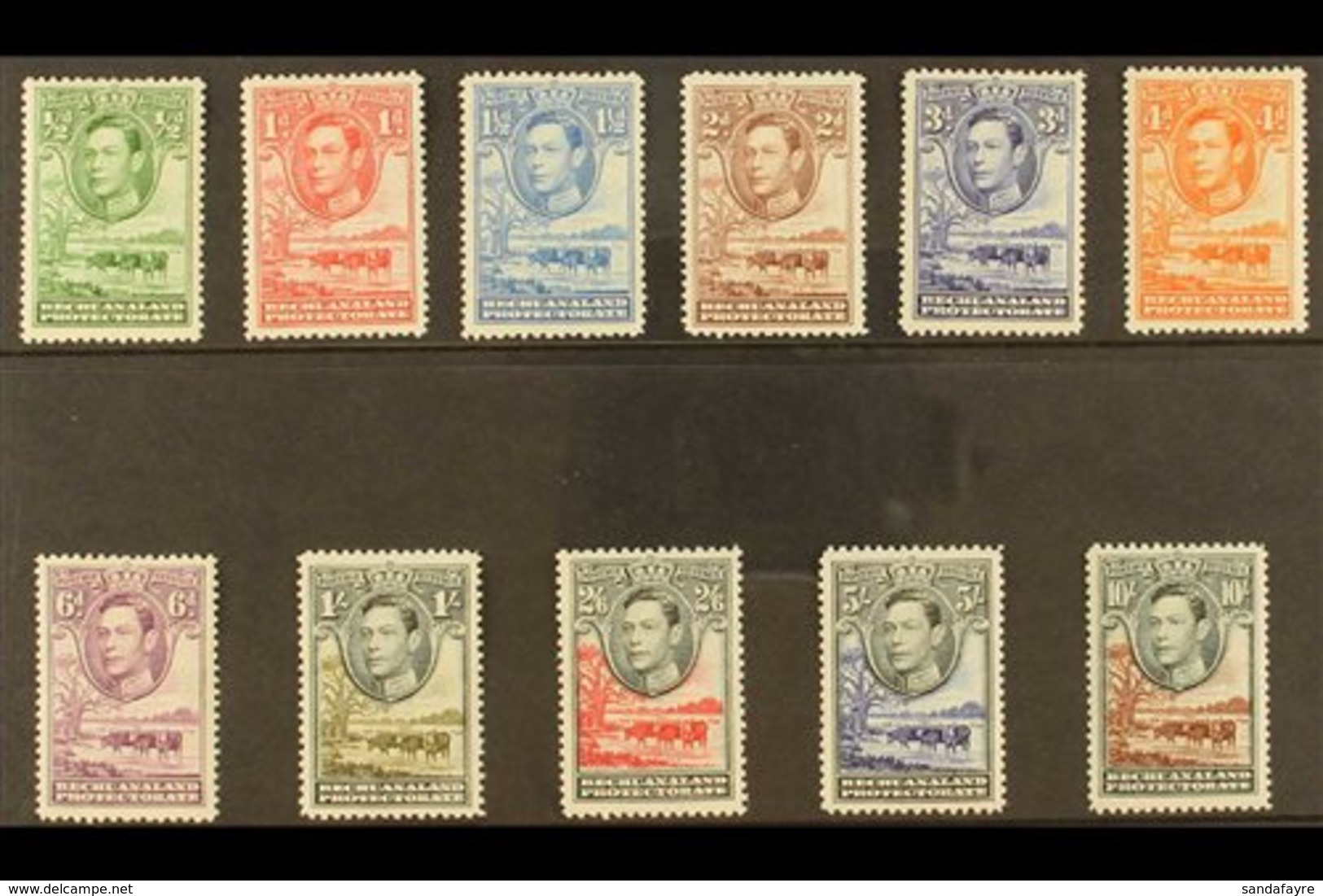 1938-52 Complete Definitive Set, SG 118/28, Very Fine Mint (11 Stamps) For More Images, Please Visit Http://www.sandafay - Other & Unclassified