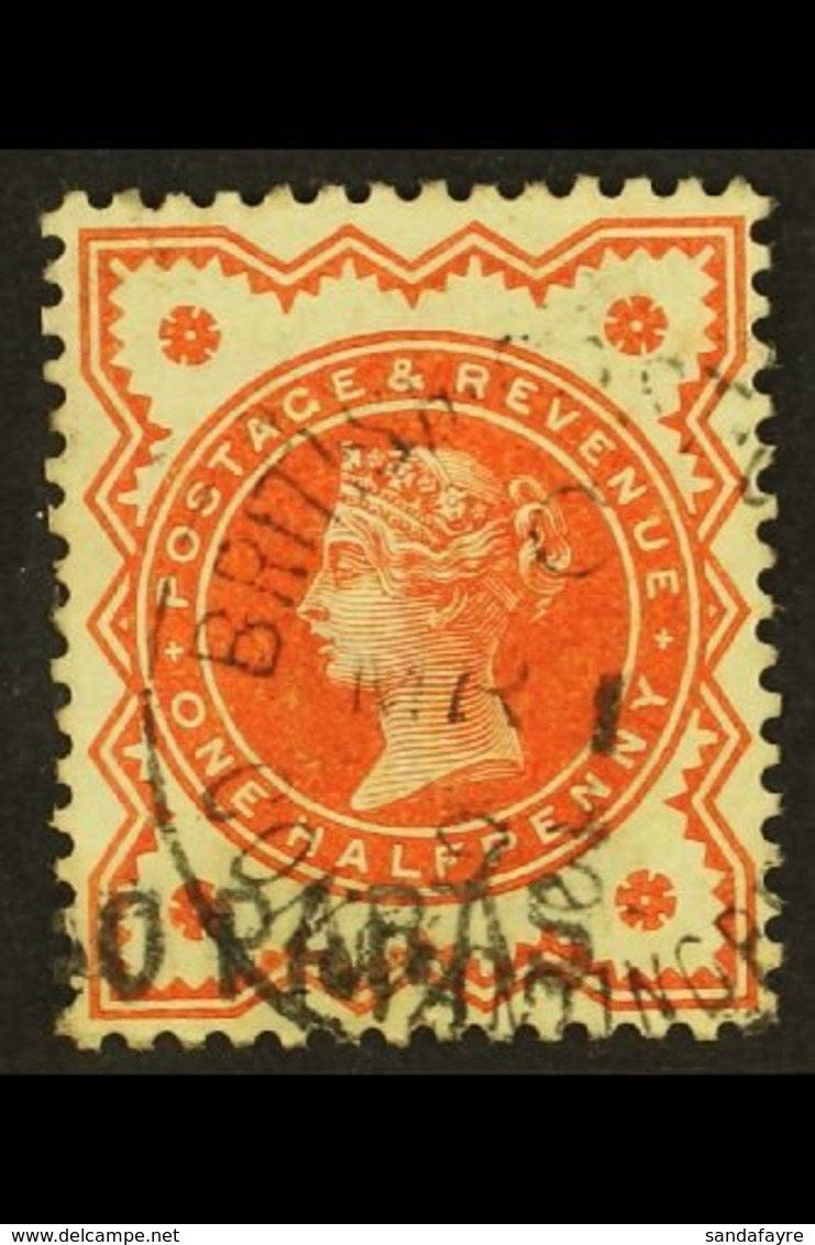 1893 40pa On ½d Vermilion, SG 7, Very Fine Used (Broken S), With "Mar 1 93" Cds Cancel. For More Images, Please Visit Ht - Britisch-Levant