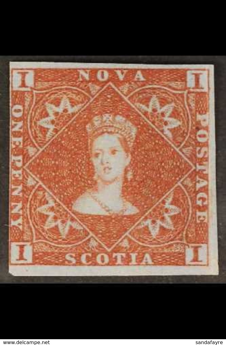 1851 1d Red Brown On Bluish Paper, SG 1, Very Fine Mint, Large Part Og. Clear To Large Margins All Round. Lovely Origina - Autres & Non Classés