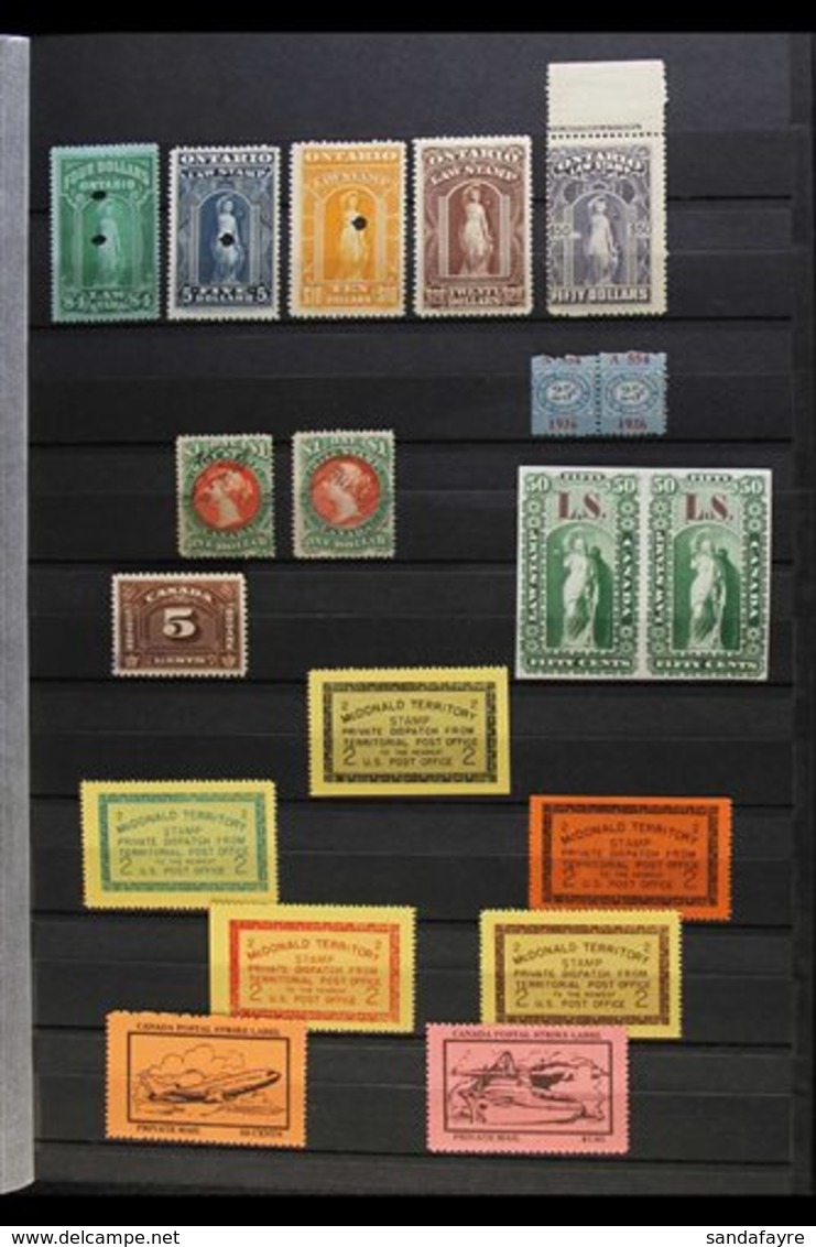 PRIVATE POST & BACK OF THE BOOK 1936-61 ALL DIFFERENT COLLECTION Presented On Stock Pages With Values To $50. A Seldom S - Other & Unclassified