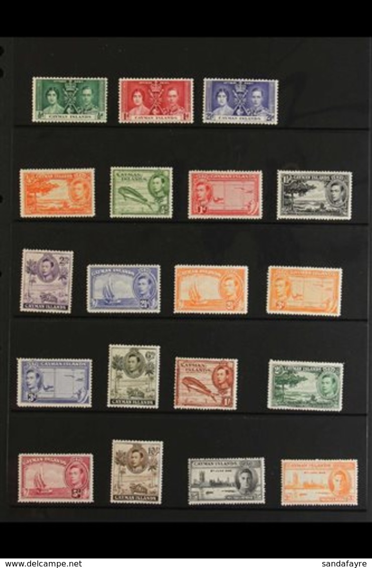 1937-1950 KGVI COMPLETE MINT COLLECTION Presented On Stock Pages & Includes A Complete Basic Run From The 1937 Coronatio - Cayman Islands
