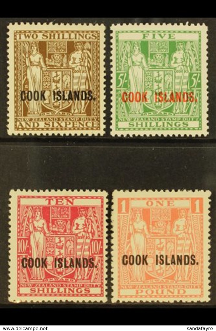 1936 (Cowan Paper, Wmk W43) Arms High Values Set, SG 118/21, Very Fine Mint. (4 Stamps) For More Images, Please Visit Ht - Cookinseln