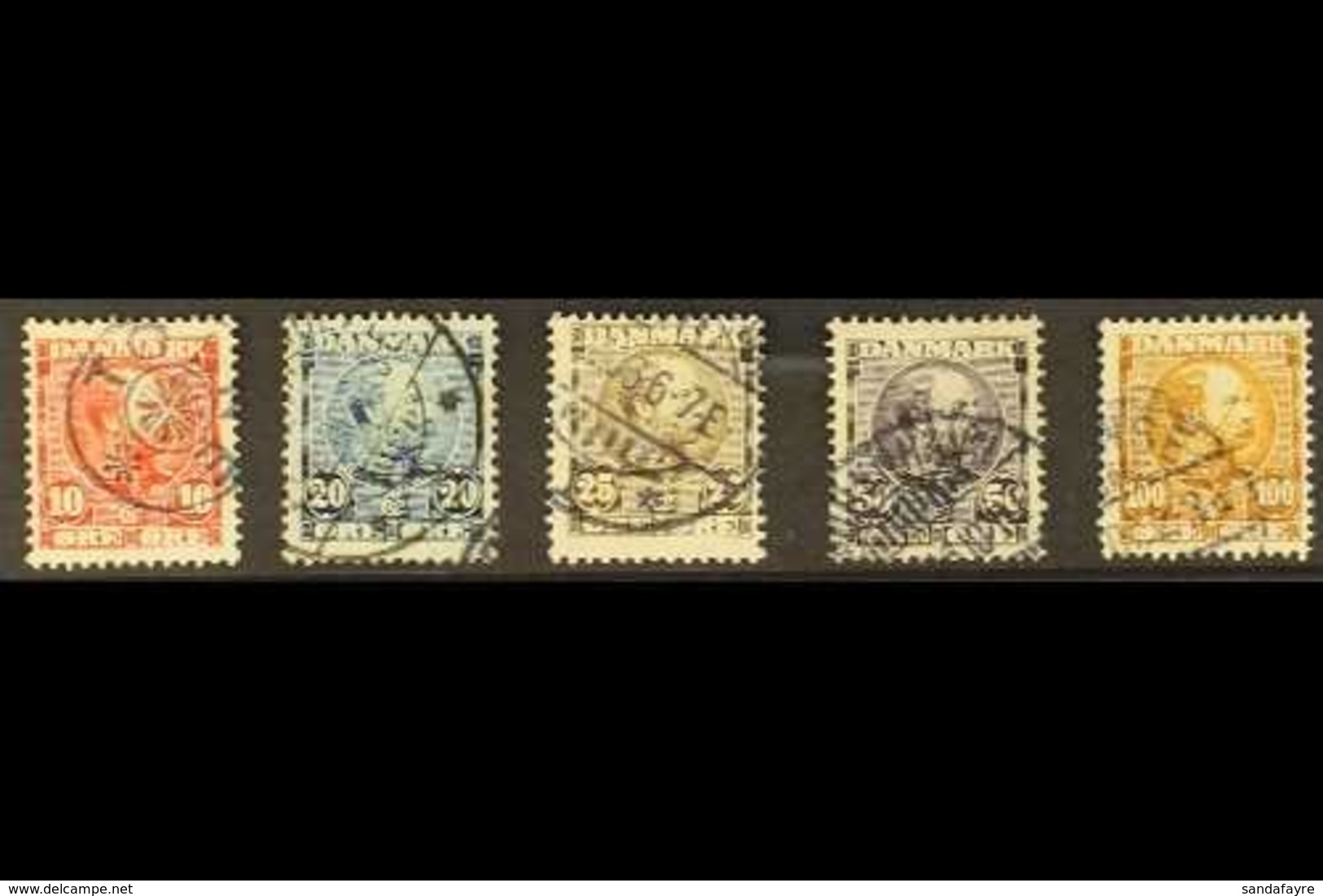 1904-06 Coarse Background Complete Set, SG 104/108, Fine Used. (5 Stamps) For More Images, Please Visit Http://www.sanda - Other & Unclassified