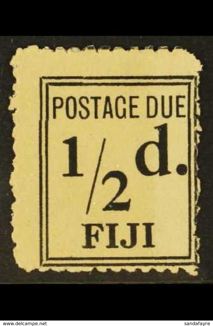 POSTAGE DUE 1917-18 ½d Black (narrower Setting), SG D5a, Fine Unused Without Gum. For More Images, Please Visit Http://w - Fiji (...-1970)