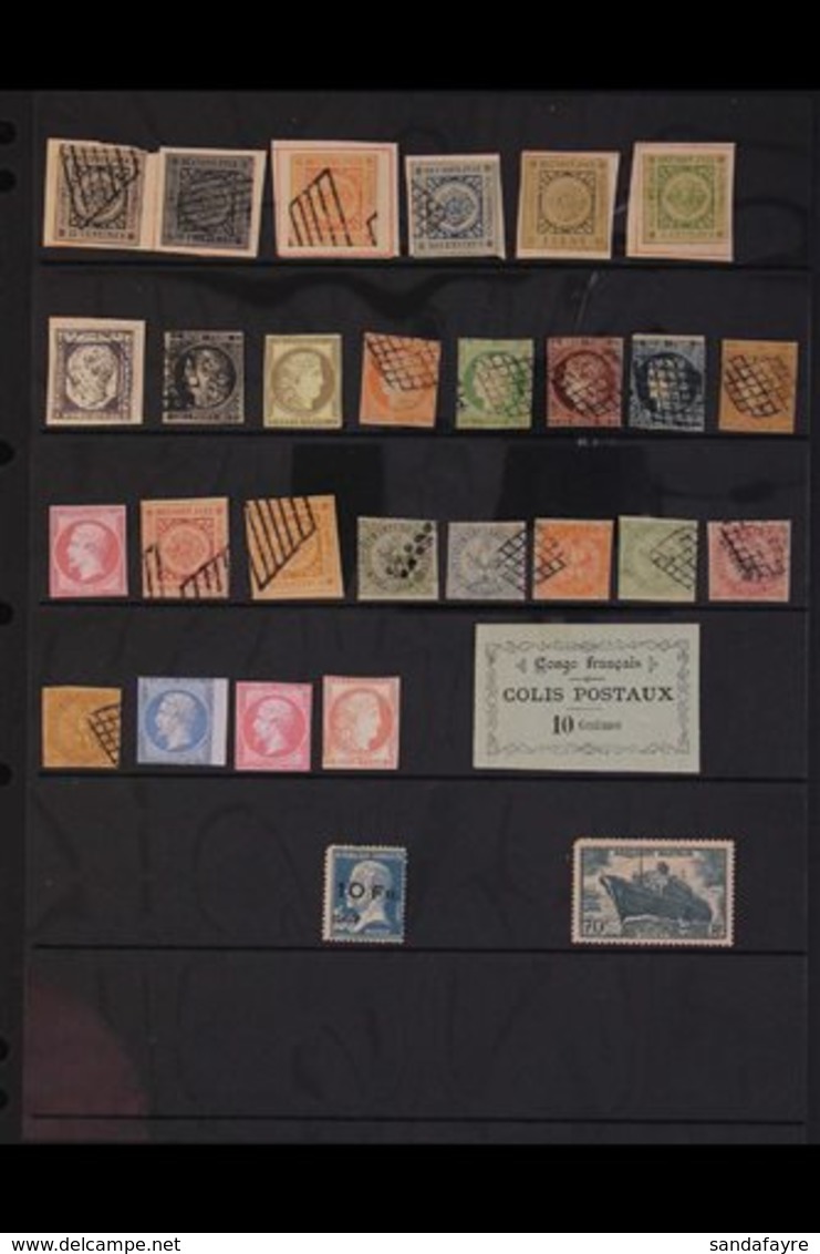 FORGERIES AND FACSIMILES Collection Including Range Of Ceres And Napoleon III Types, Plus 1920's/30's Airs, Etc.; Also C - Autres & Non Classés