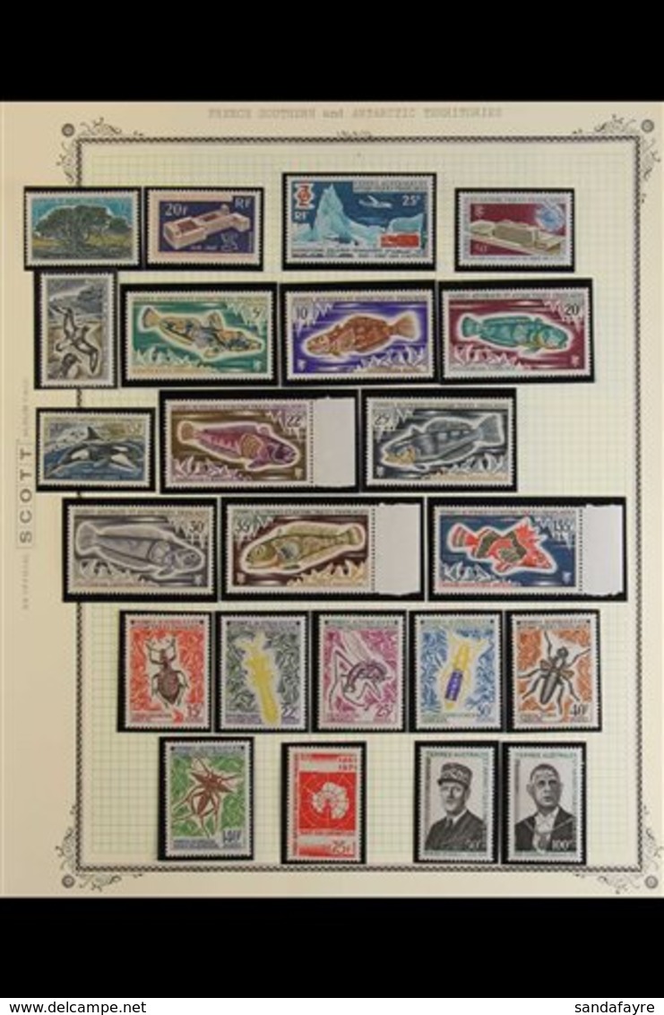 T.A.A.F 1969-85 COMPLETE NEVER HINGED MINT POSTAL ISSUES COLLECTION Presented In Mounts On A Series Of Album Pages. A Co - Other & Unclassified