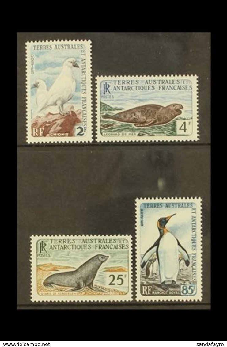 TAAF 1960 Wildlife Set, Maury 16/19, Very Lightly Hinged Mint (4 Stamps) For More Images, Please Visit Http://www.sandaf - Other & Unclassified