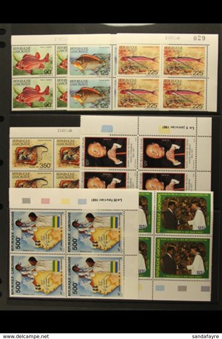 1987 YEAR SET - NHM BLOCKS OF 4 A Complete Run, Mostly As Corner Date Blocks Of 4, SG 972/88 (no Miniature Sheets), Supe - Autres & Non Classés