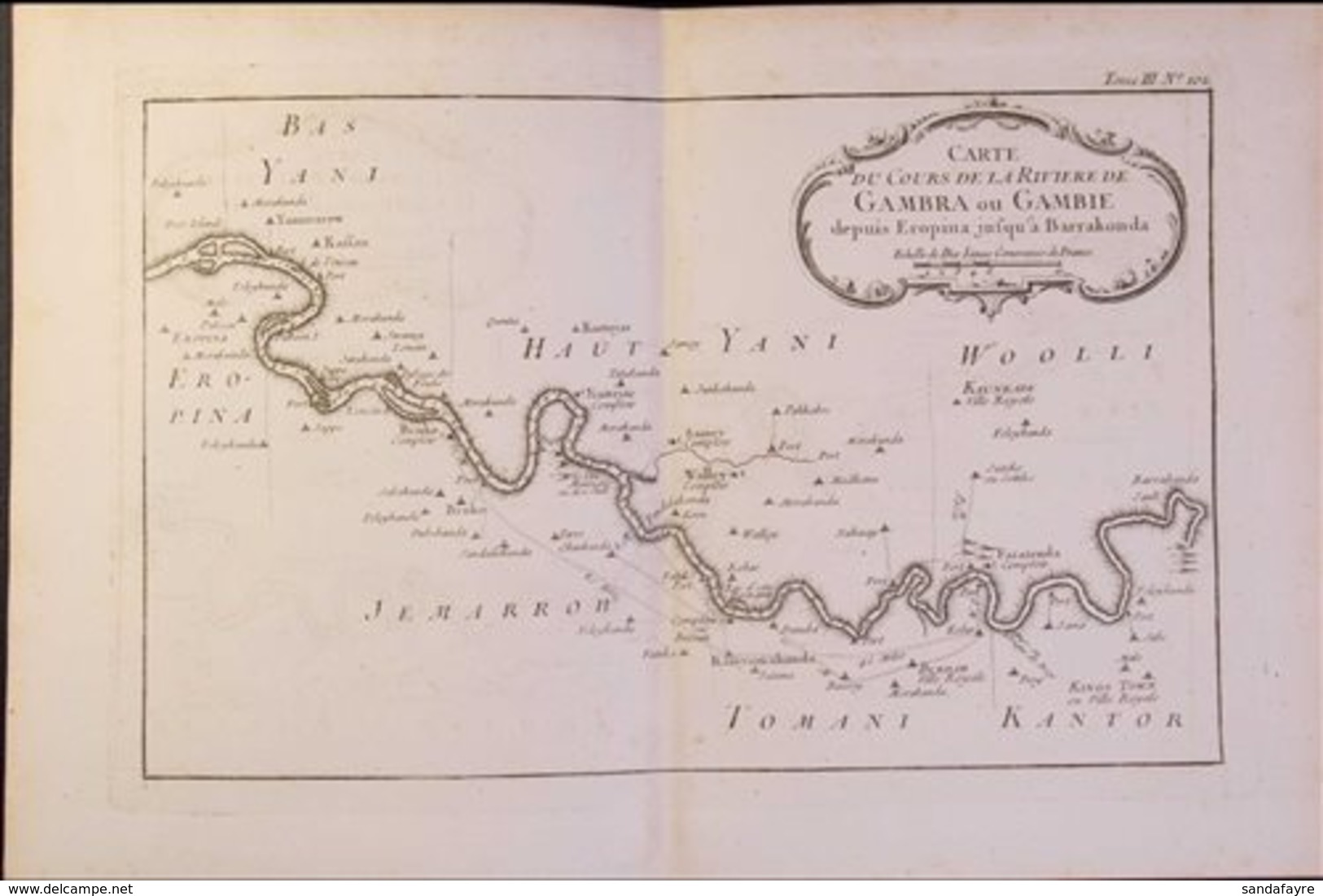 1764 ORIGINAL MAPS OF THE GAMBIA A Pair Of Lovely Original Copper Engraved Maps By Bellin, After Capt John Leach's Maps  - Gambia (...-1964)