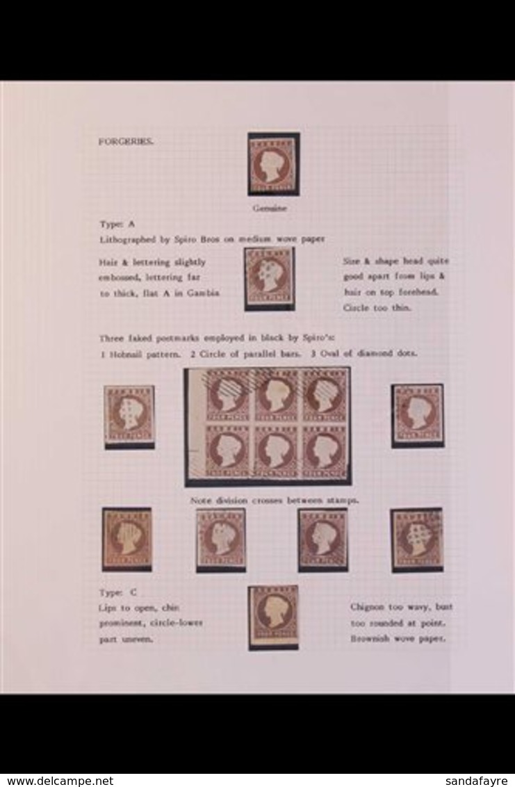 1869-93 "CAMEO" ISSUES - FORGERIES REFERENCE COLLECTION An Attractive "mint And Used" Collection Featuring Identified Fo - Gambie (...-1964)