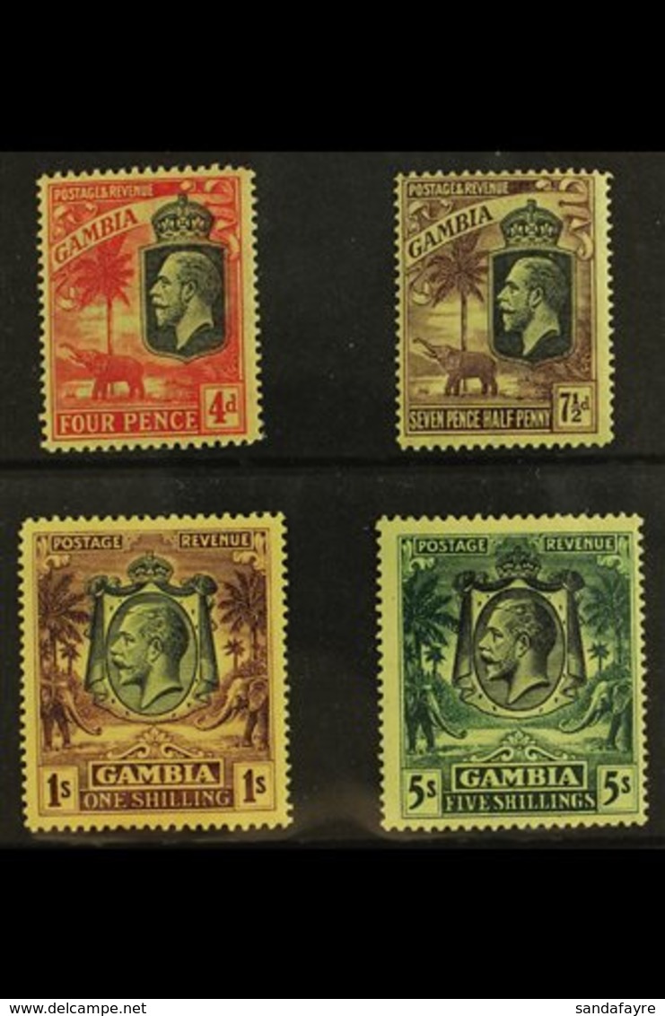 1922 MCA Watermark Set, SG 118/21, Fine Mint (4 Stamps) For More Images, Please Visit Http://www.sandafayre.com/itemdeta - Gambia (...-1964)