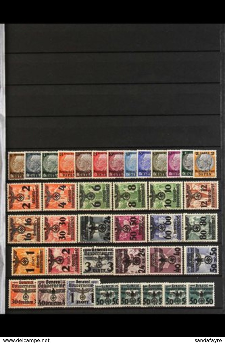 POLAND - GENERAL GOVERNMENT 1939 - 1944 NEVER HINGED MINT COLLECTION Complete For The Entire Period, From The 1939 Hinde - Altri & Non Classificati