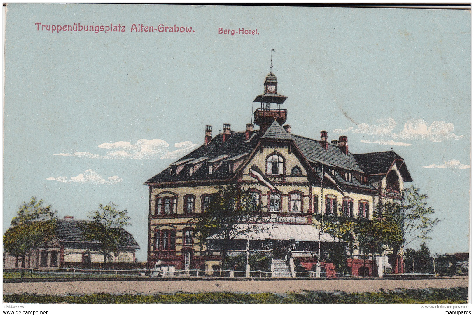 1917 / CARTE PHOTO / PRISONNIER DE GUERRE / ALTEN GRABOW / DESSEIN / ARTISANAT / SAINT CORNEILLE SAVIGNE L' EVEQUE