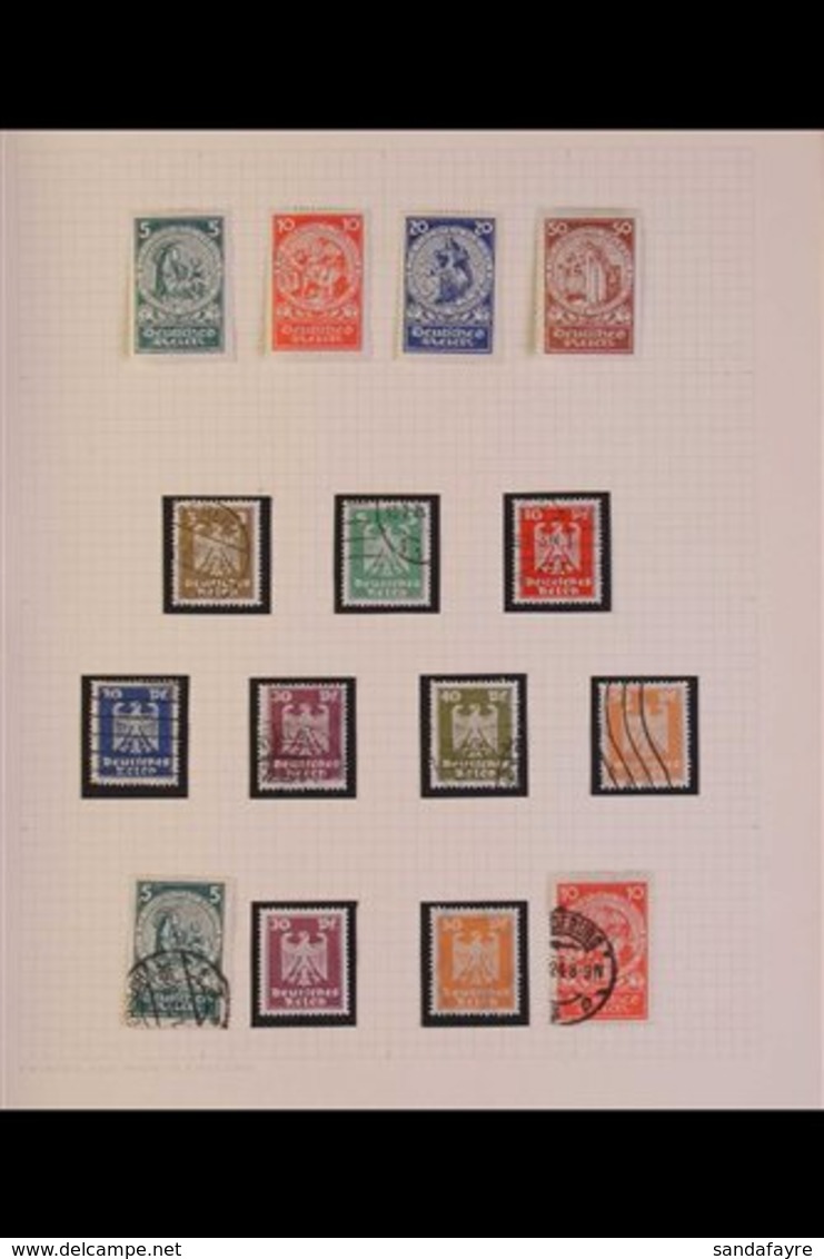 1923-1934 ATTRACTIVE COLLECTION CAT 2500+ EURO. A Mint & Used Collection Presented In An Album. Includes 1924 Air Used S - Other & Unclassified
