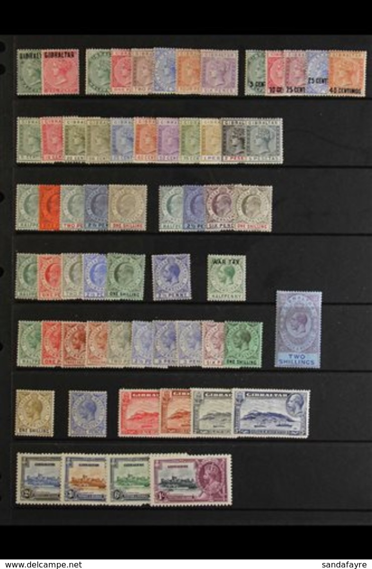 1886-1935 FINE MINT COLLECTION An Attractive Range Incl. 1886 Overprinted ½d Abd 2d, 1886-87 Set To 6d, 1889 5c On ½d To - Gibraltar
