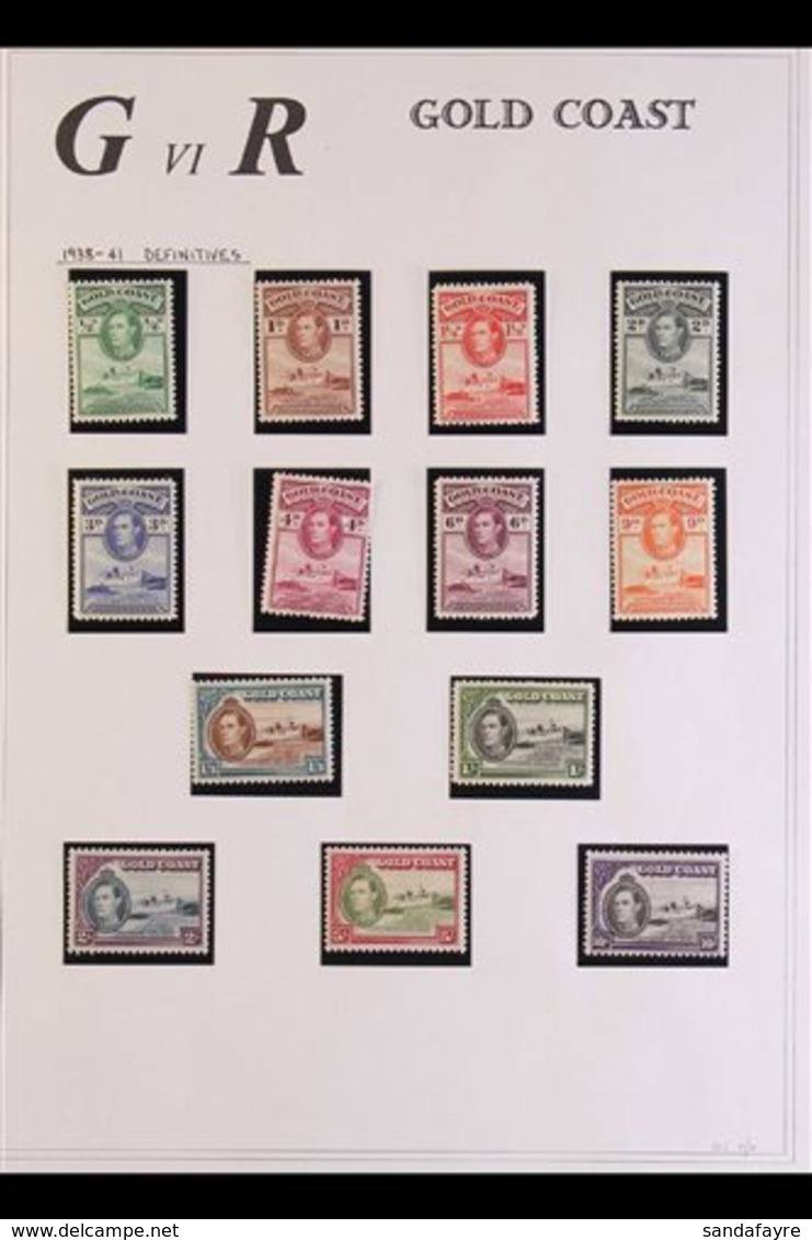 1838-49 FINE MINT COLLECTION Includes 1938-43 Complete Definitive Set, 1948 Complete Definitive Set, 1948 RSW Set, Etc.  - Gold Coast (...-1957)
