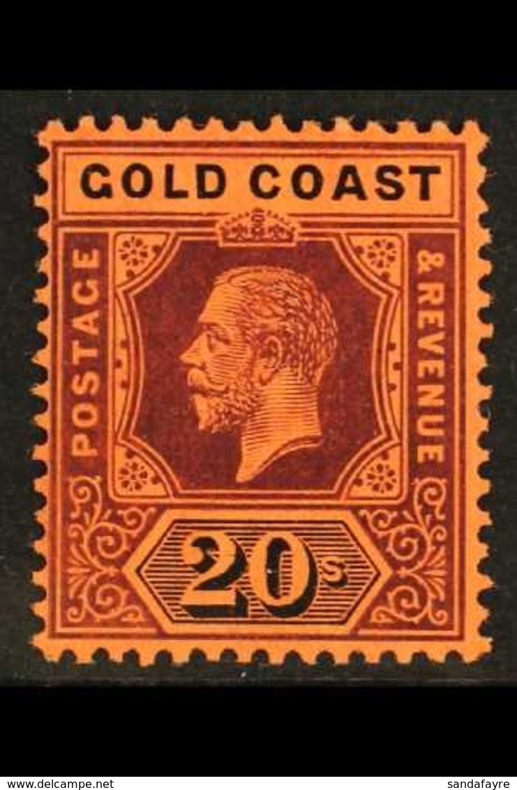 1913-21 20s Purple & Red/black, SG 84, Very Fine Mint For More Images, Please Visit Http://www.sandafayre.com/itemdetail - Gold Coast (...-1957)