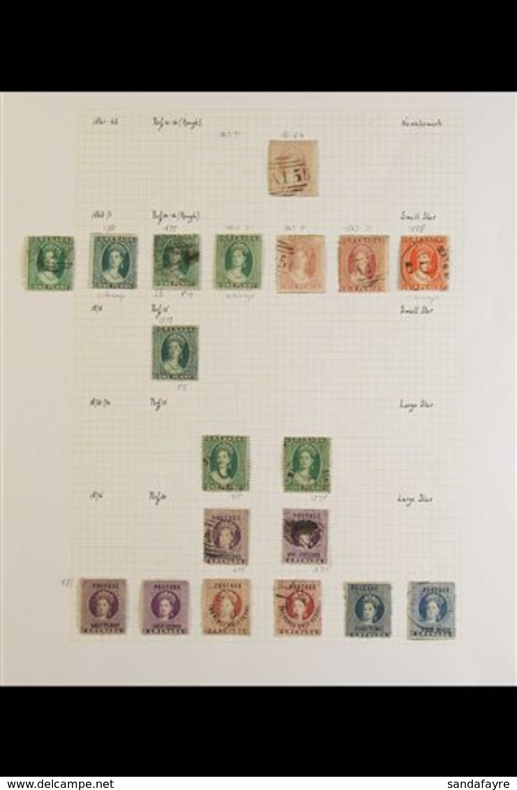 1861-1899 ATTRACTIVE COLLECTION CAT £1,000+ Mint And Used (mainly Used) Written Up On Album Leaves. From 1861-62 (no Wmk - Grenada (...-1974)