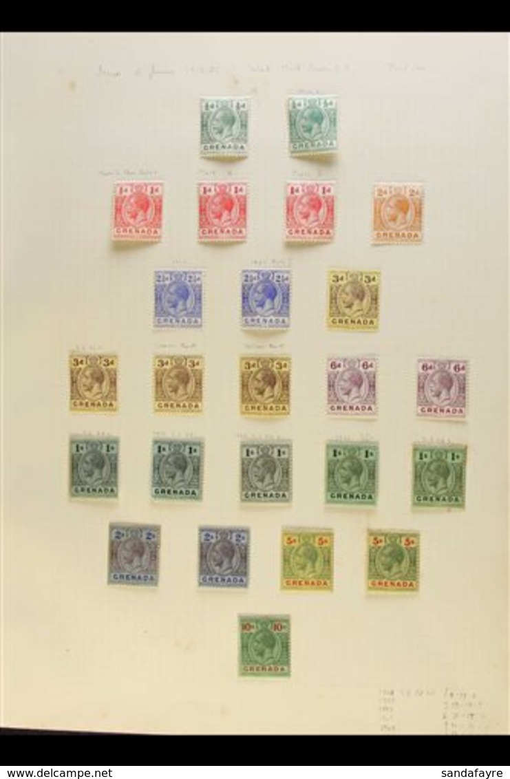 1873 To 1970's MINT & USED COLLECTION On A Variety Of Pages. With A Small QV & KEVII Selection; KGV 1913-22 Complete Set - Grenade (...-1974)