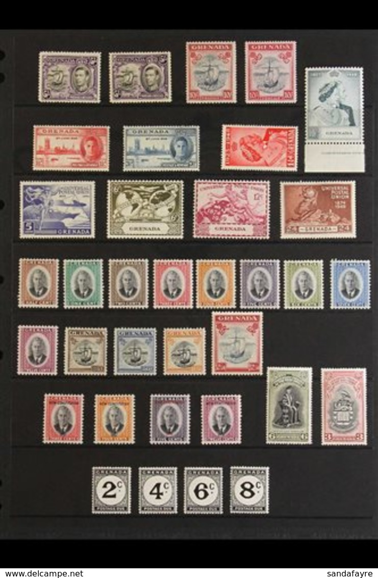 1883-1952 OLD TIME MINT COLLECTION / HOARD An Attractive Mint Assembly Presented On Stock Pages With Sets, Better Values - Grenada (...-1974)