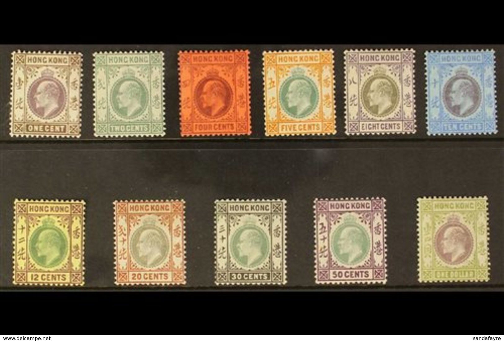 1903 CA WMK. KEVII Definitive CA Watermark Set To $1, SG 62/72, Very Fine Mint, An Attractive Group (11 Stamps) For More - Other & Unclassified