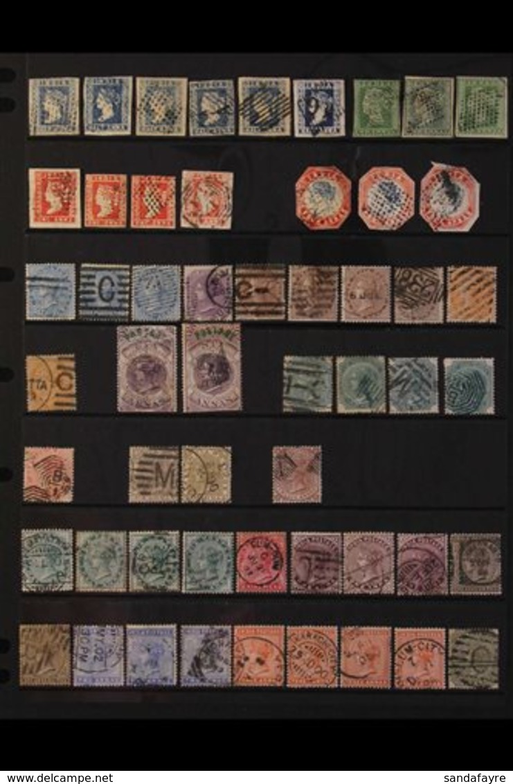 1854-1935 USED COLLECTION On Stock Pages, Includes 1854-55 ½a (x6, All With 4 Margins), 1a (x4, Two With 4 Margins), 2a  - Sonstige & Ohne Zuordnung